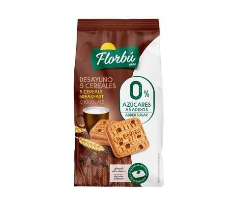 Печиво Florbu Desayuno 5 Cereales 0% azucares без цукру 340 г 2691698350 фото