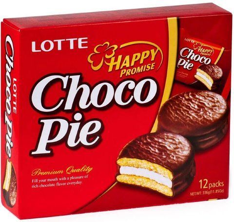 Тістечко Lotte Choco Pie шоколадне класичне 336 г 2334175786 фото