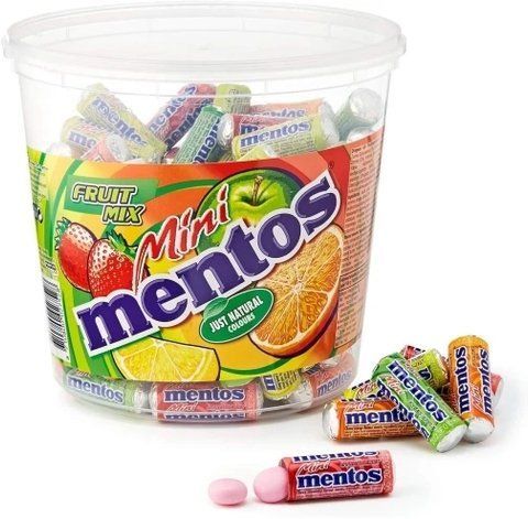 Драже фруктове Mentos mini fruit mix (відро) 10,5г*120 шт 2622834555 фото