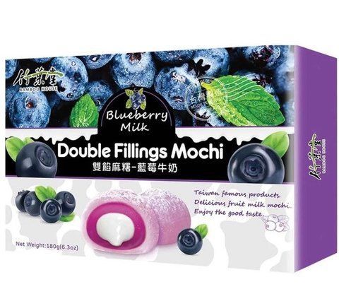 Тістечко Моті Bamboo House Double Fillings Mochi Blueberry milk 180 г 2477363598 фото