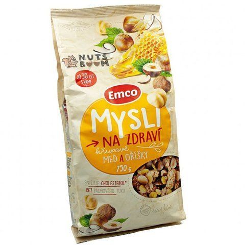 Мюслі Mysli Emco Med a Orisky Мед та горіхи 750 г 2353592019 фото