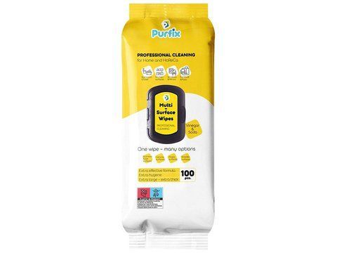Серветки Purfix Surface Wipes для прибирання вологі універсальні 100 шт 2712416645 фото