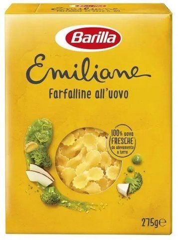 Макарони Barilla Emiliane Farfalline all' Uovo з яйцем 275 г 1968750037 фото