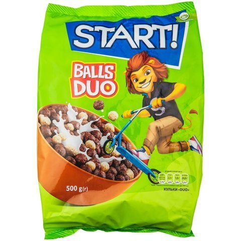 Сухий сніданок Start Кулі Duo зерновий 500 г 2338159302 фото