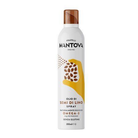 Олія-спрей лляна Mantova Olio di Semi di Lino Extra Virgin 200 мл 2239224249 фото
